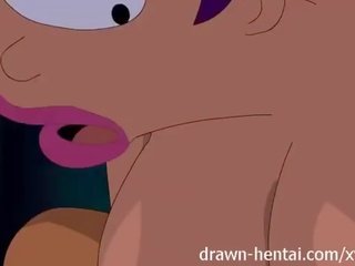 Futurama Hentai - Zapp pole for Turanga schoolgirl