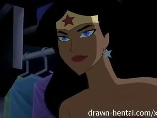 Justice league हेंटाई - दो लड़कियों के लिए batman चुभन