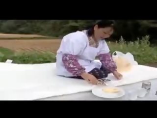 Toinen rasva aasialaiset middle-aged maatila vaimo, vapaa likainen elokuva cc