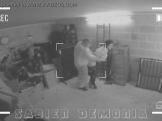 CCTV footage of desirable teen Sabien Demonia getting fucked in ass by school worker
